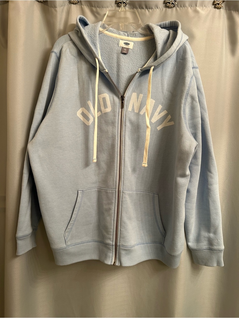 Old Navy Soft Light Blue Fleece Hoodie